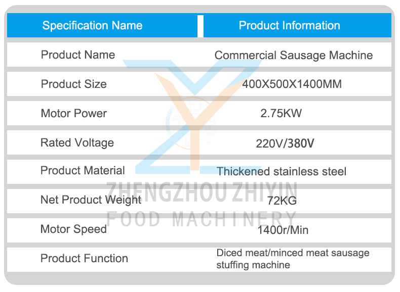 Industrial Sausage Electric Filling Making Sausage Stuffer Machine Automatic Sausage Stuffing Filling Maker Machinery